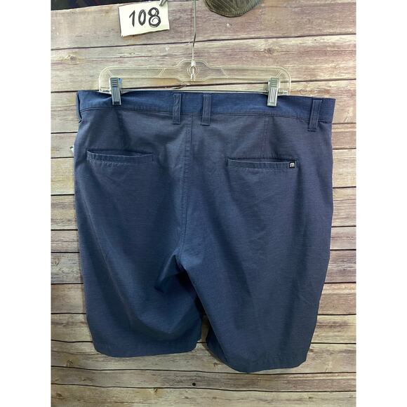 Travis Matthew Shorts Adult 36 Blue Chino Golf Performance Outdoors Mens - Picture 2 of 6